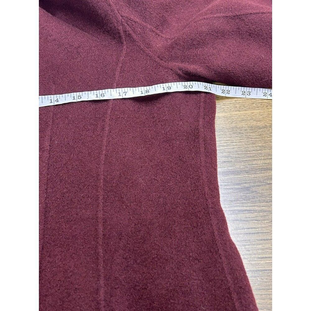 Talbots Jacket Wool Blend Red Collared Button Up … - image 5